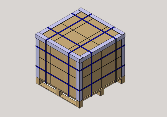 Palletized Corrugated Container